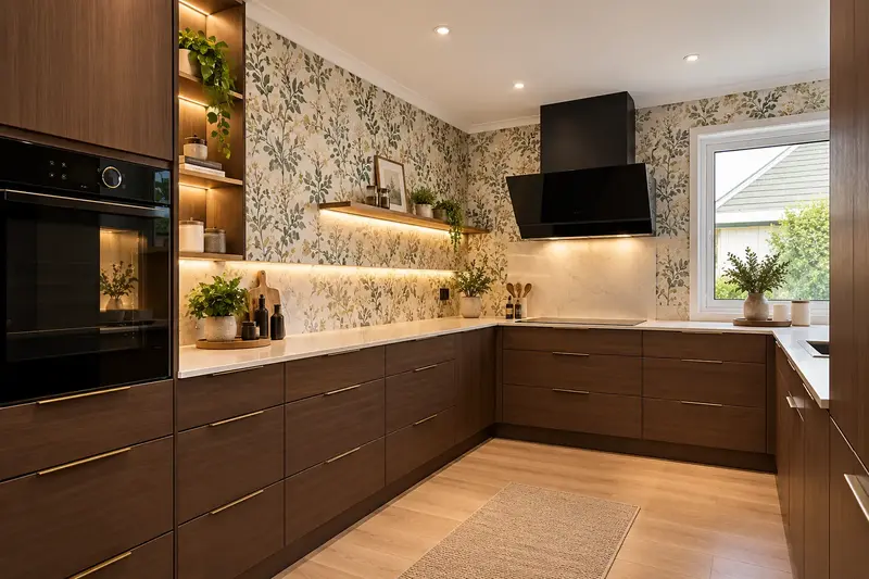 Kabinet kitchen set dan area sink
