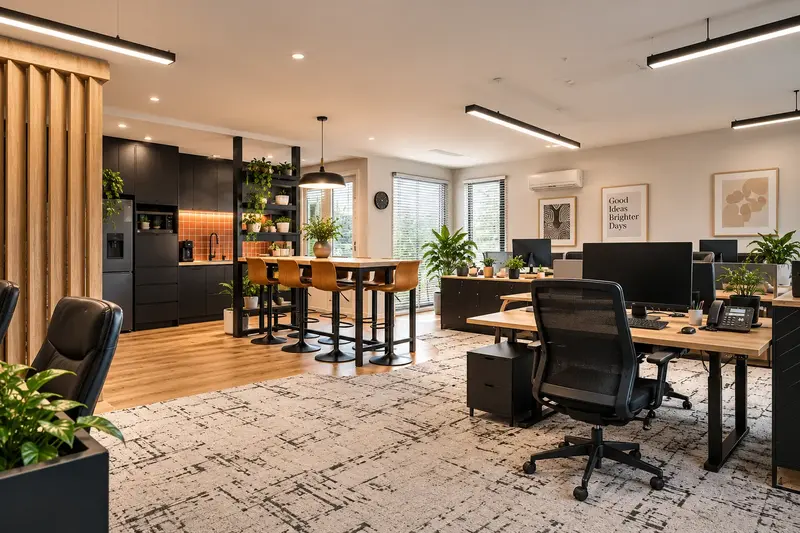 Inspirasi lounge kantor modern