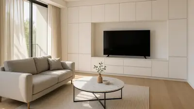 Desain custom furniture minimalis untuk membuat ruang keluarga terasa lebih lega