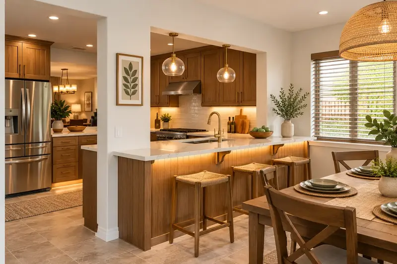 Inspirasi kitchen set dengan kompor dan oven