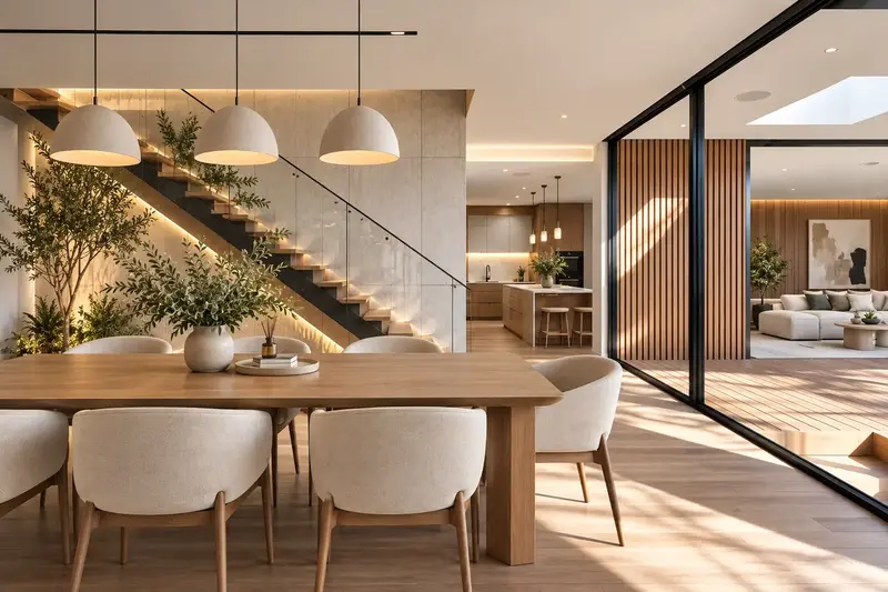 Inspirasi interior apartemen dengan furniture custom