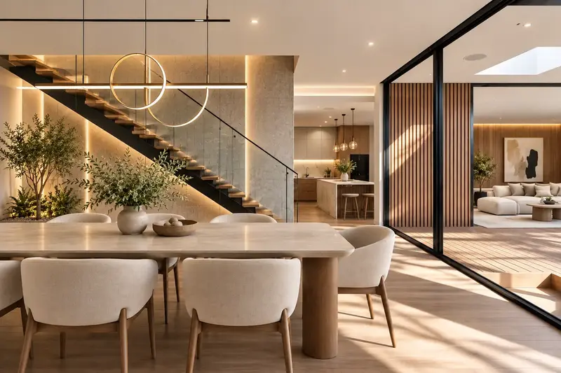 Inspirasi interior apartemen dengan furniture custom