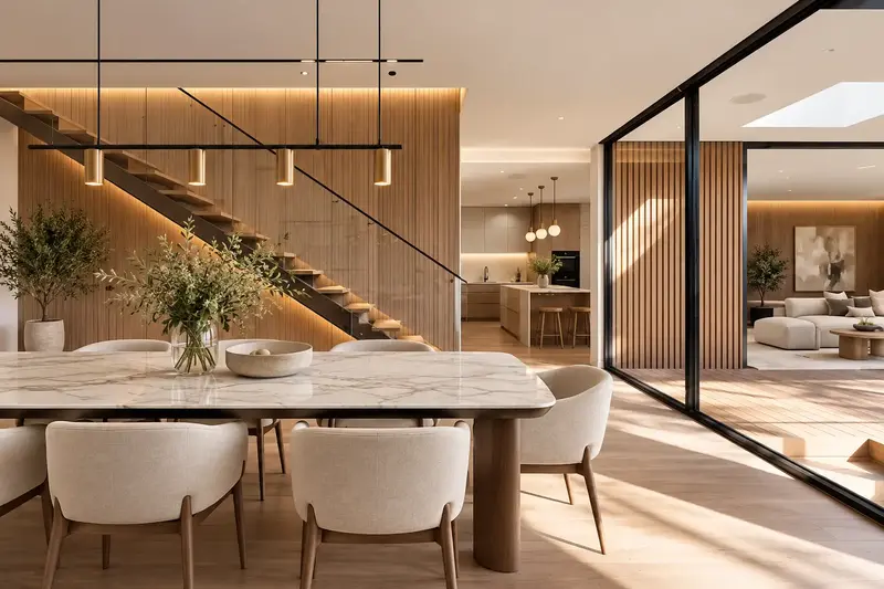 Inspirasi interior apartemen dengan furniture custom