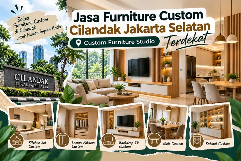 Jasa Furniture Custom Cilandak Jakarta Selatan Terdekat | Custom Furniture Studio