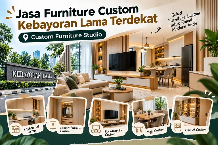 Jasa Furniture Custom Kebayoran Lama Jakarta Selatan Terdekat | Custom Furniture Studio