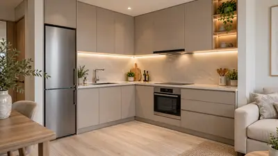 dapur kecil terlihat mewah