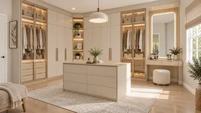 Wardrobe custom untuk kamar tidur