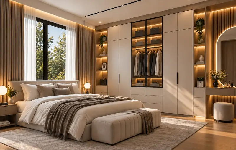 Inspirasi wardrobe custom minimalis